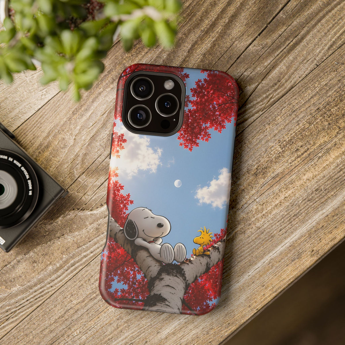 Fall Sky Comic Pup Phone Case