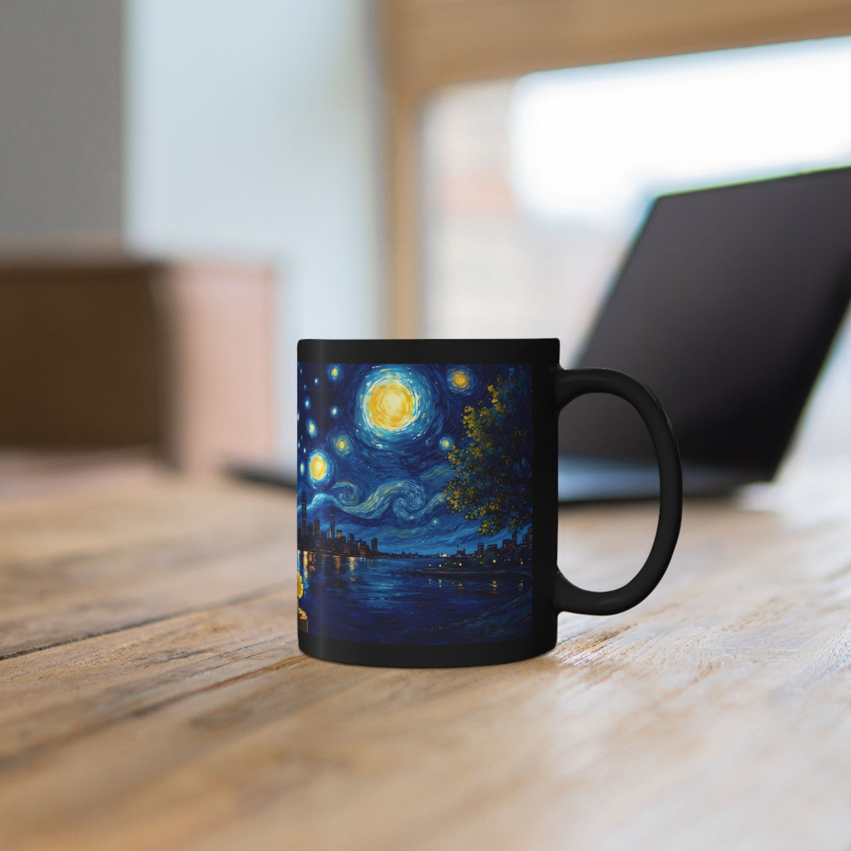 Starry Night Black Coffee Mug (11oz, 15oz)