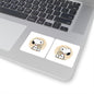 Comic Pup Coffee Kiss-Cut Sticker Set – Cute Laptop & Planner Decals (Coffee First)