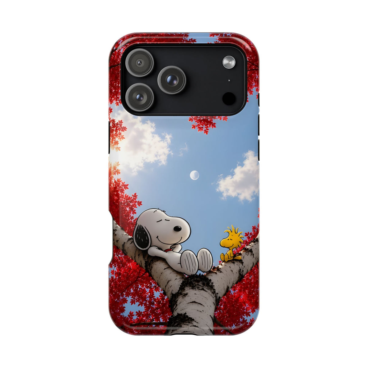 Fall Sky Comic Pup Phone Case