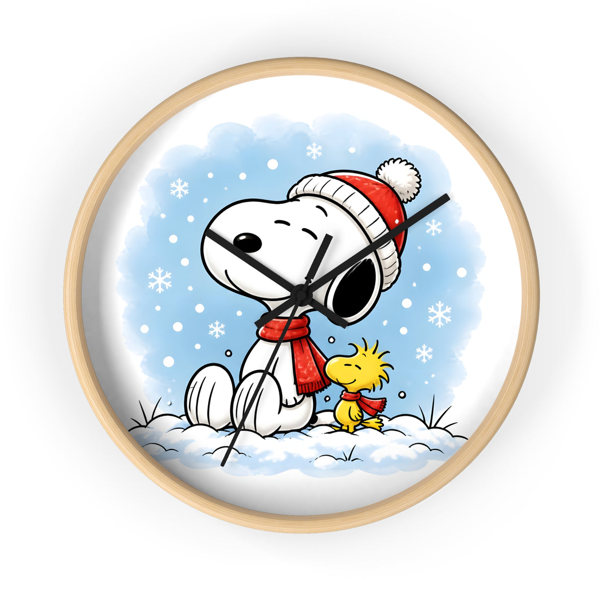 Winter Snow Wall Clock