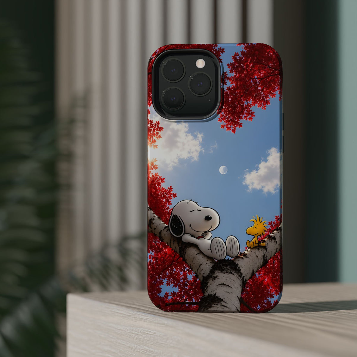 Fall Sky Comic Pup Phone Case