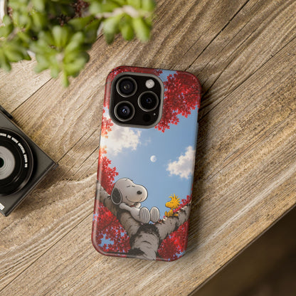 Fall Sky Comic Pup Phone Case