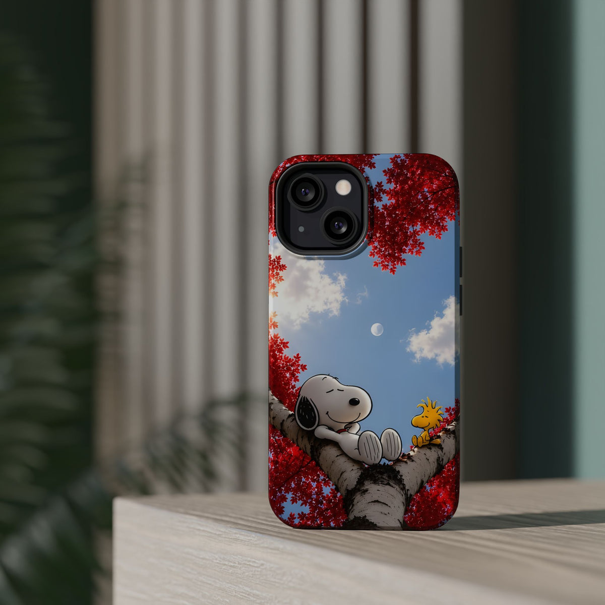 Fall Sky Comic Pup Phone Case
