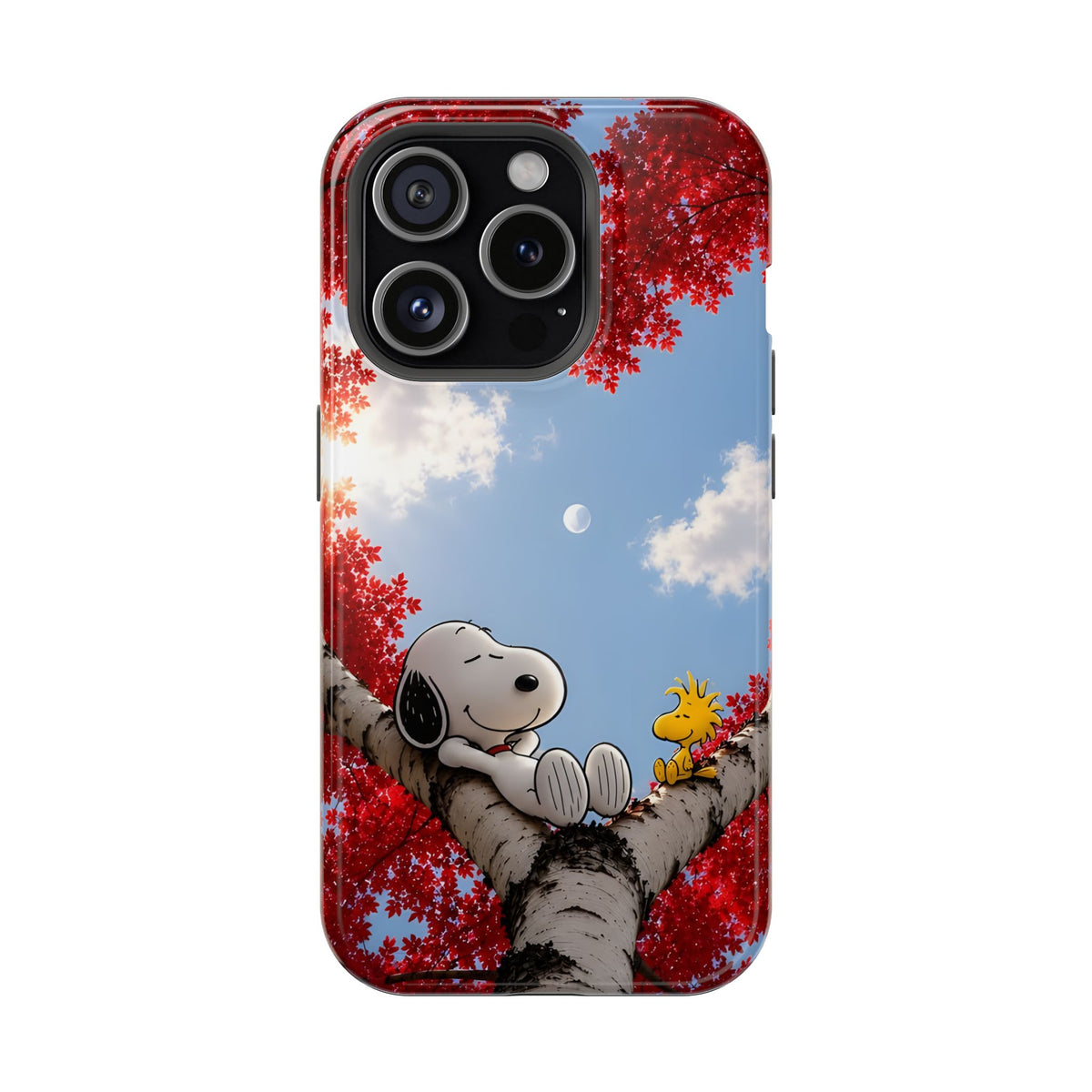Fall Sky Comic Pup Phone Case