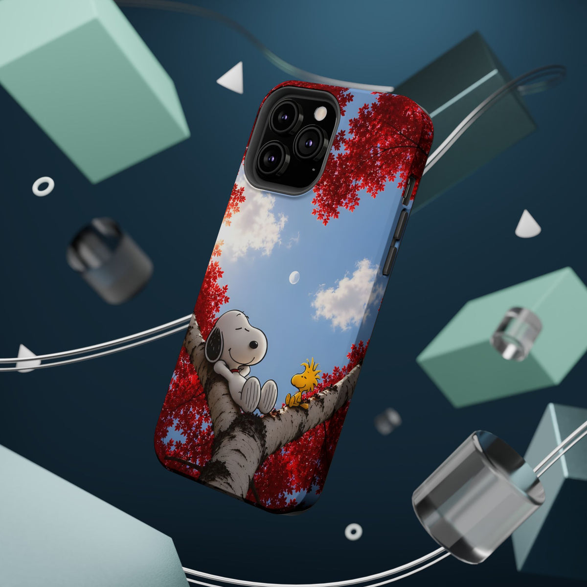 Fall Sky Comic Pup Phone Case