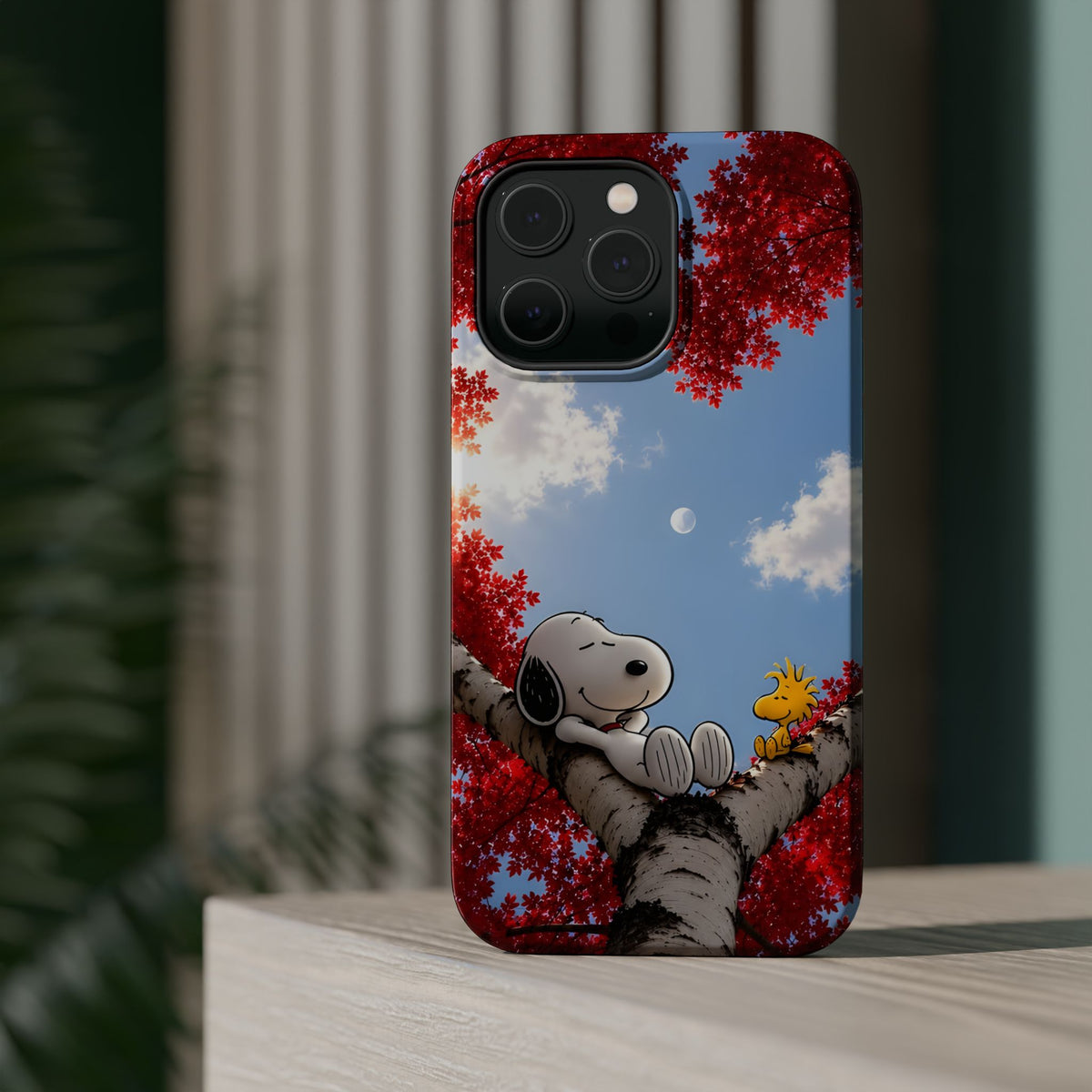 Fall Sky Comic Pup Phone Case