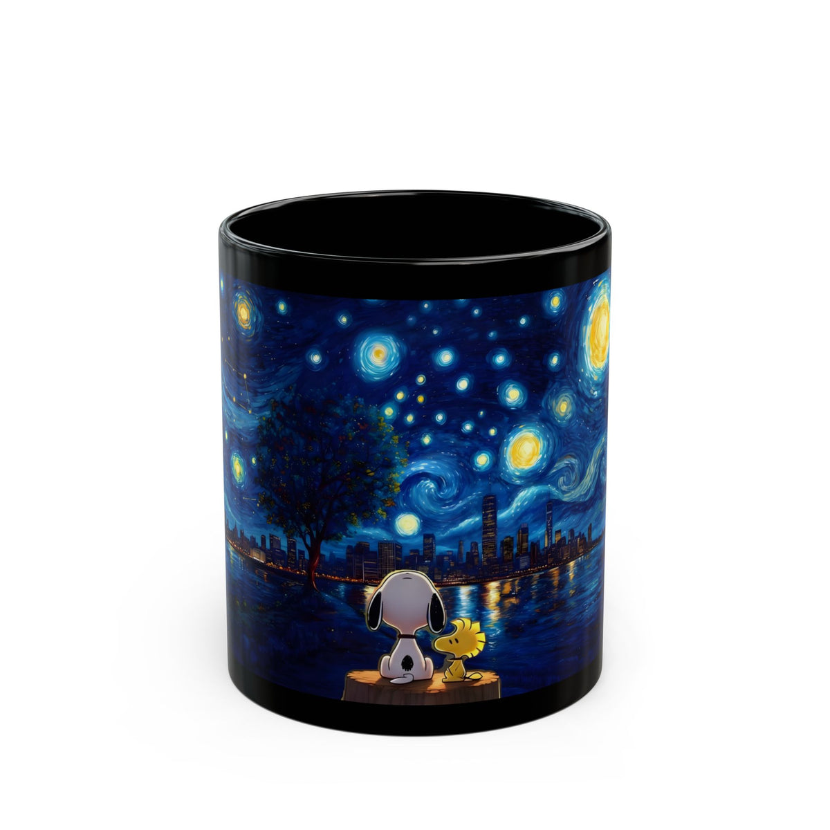 Starry Night Black Coffee Mug (11oz, 15oz)