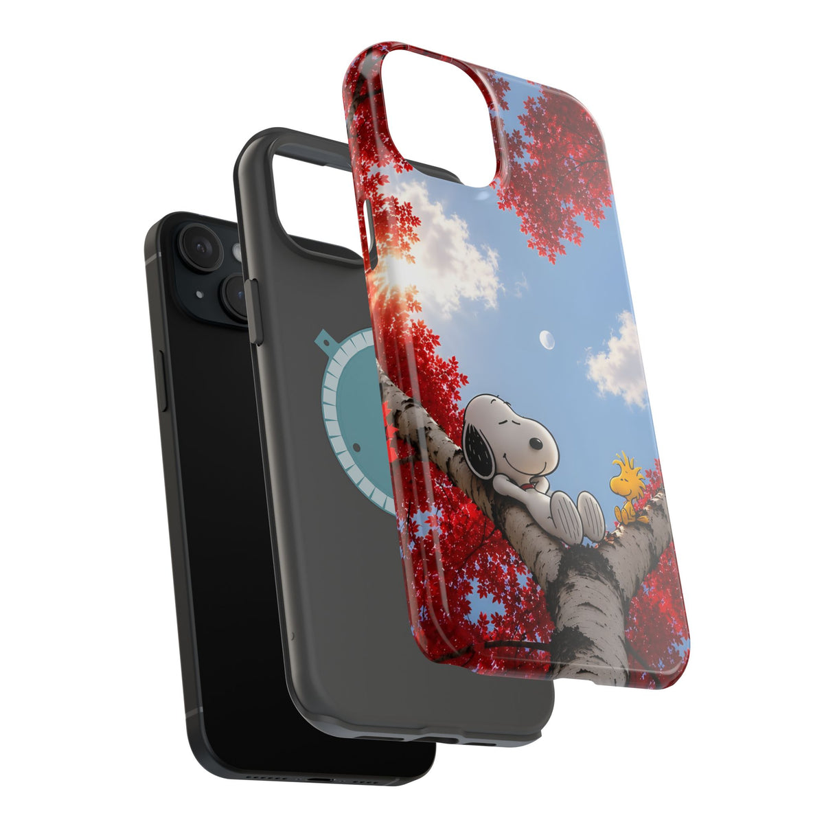 Fall Sky Comic Pup Phone Case