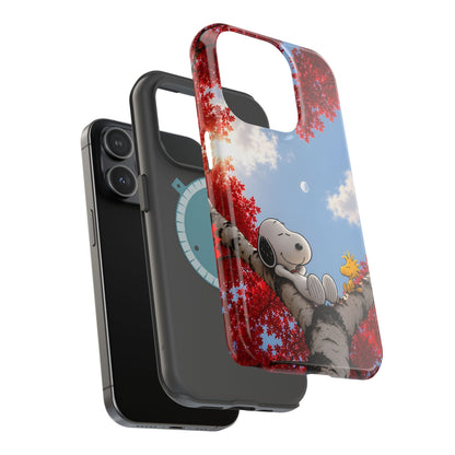 Fall Sky Comic Pup Phone Case