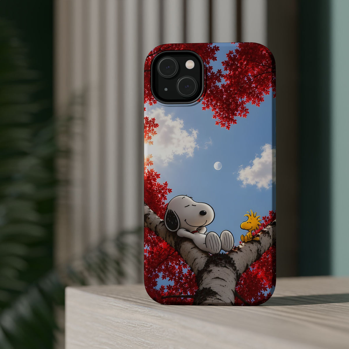 Fall Sky Comic Pup Phone Case