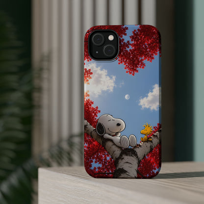 Fall Sky Comic Pup Phone Case