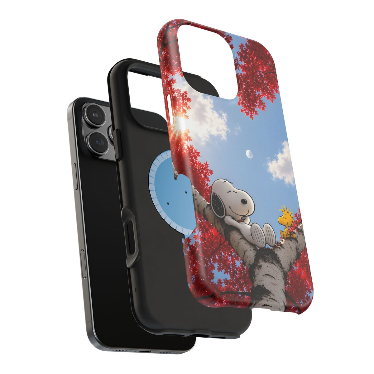 Fall Sky Comic Pup Phone Case