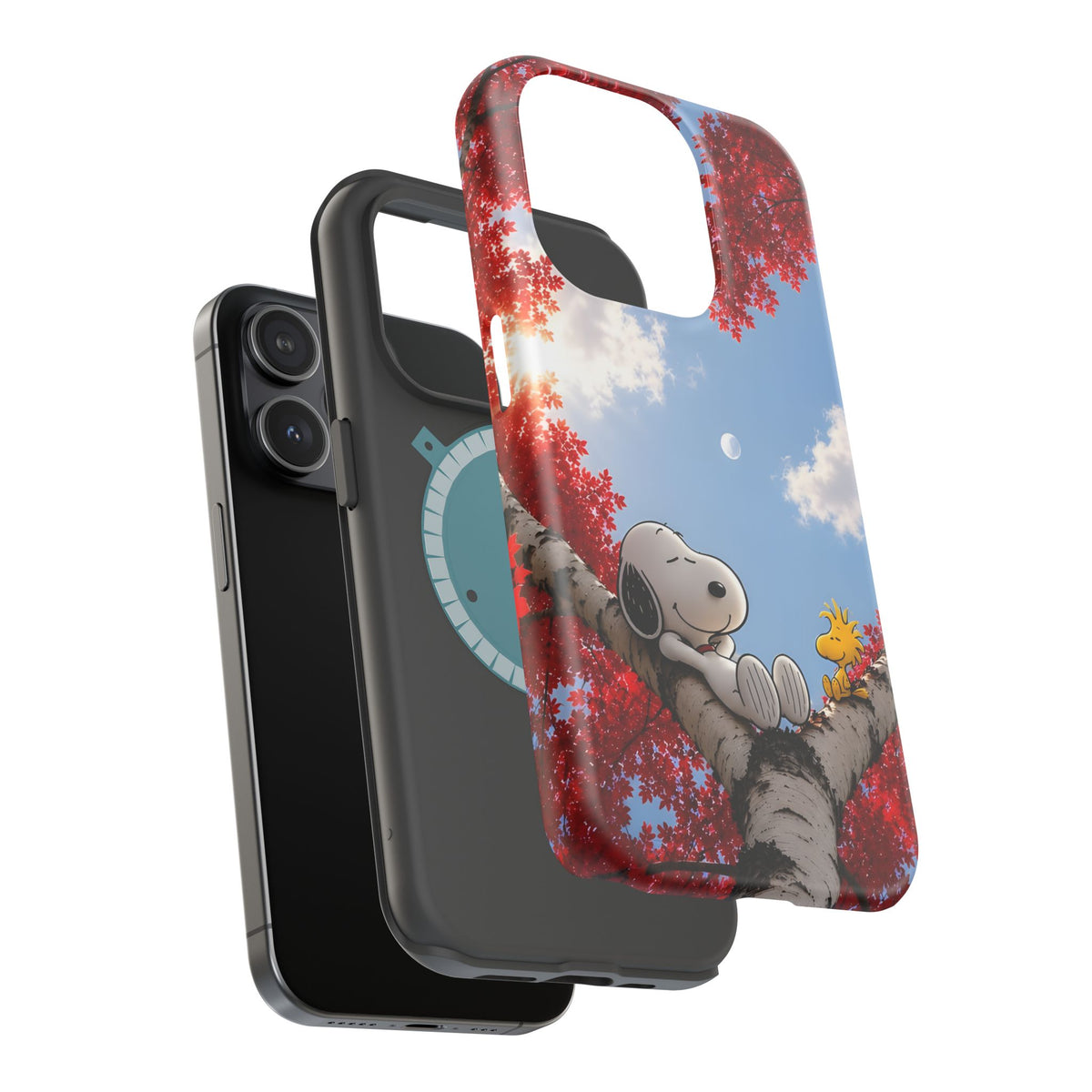 Fall Sky Comic Pup Phone Case