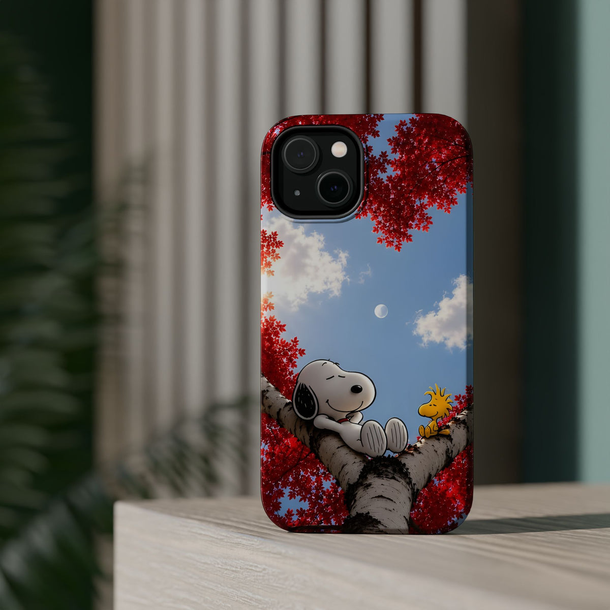 Fall Sky Comic Pup Phone Case