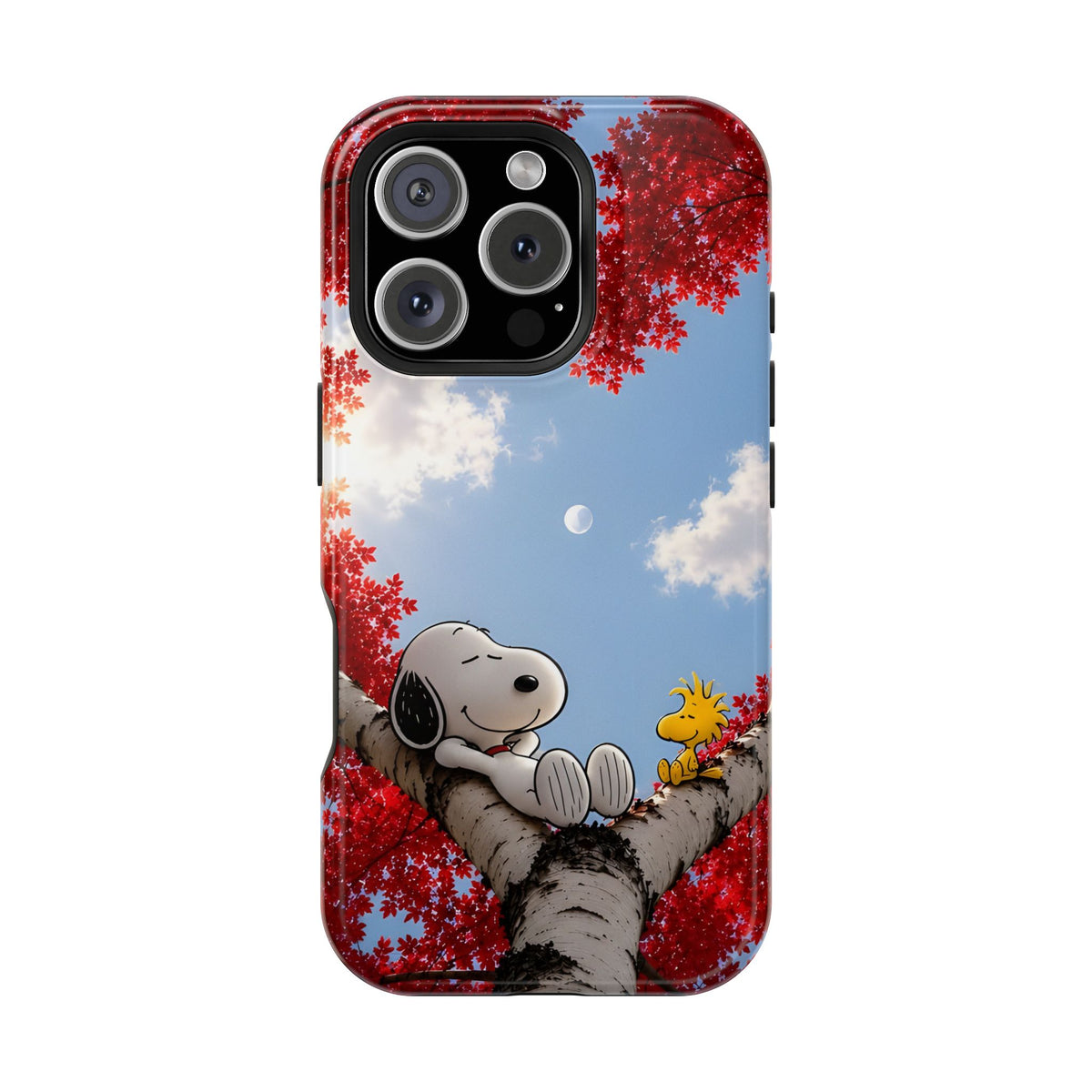 Fall Sky Comic Pup Phone Case