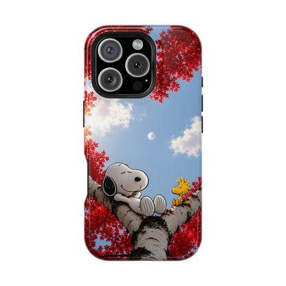 Fall Sky Comic Pup Phone Case
