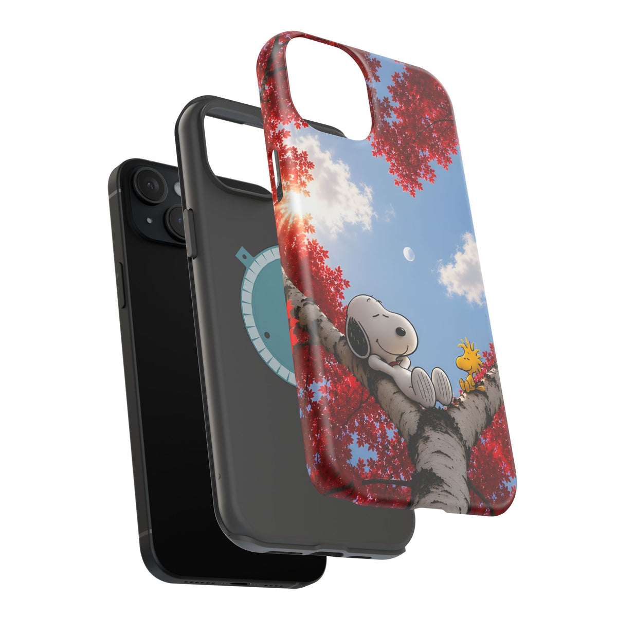 Fall Sky Comic Pup Phone Case