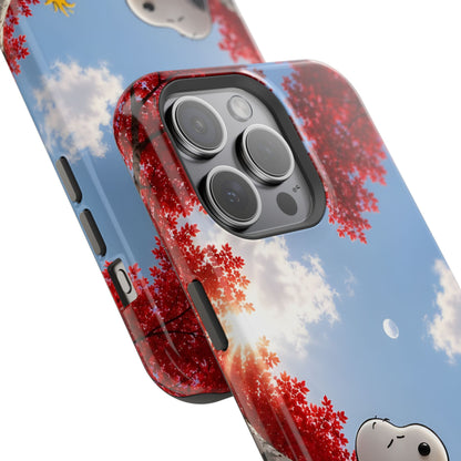 Fall Sky Comic Pup Phone Case