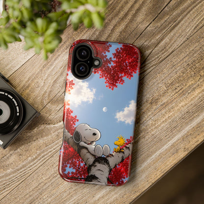 Fall Sky Comic Pup Phone Case