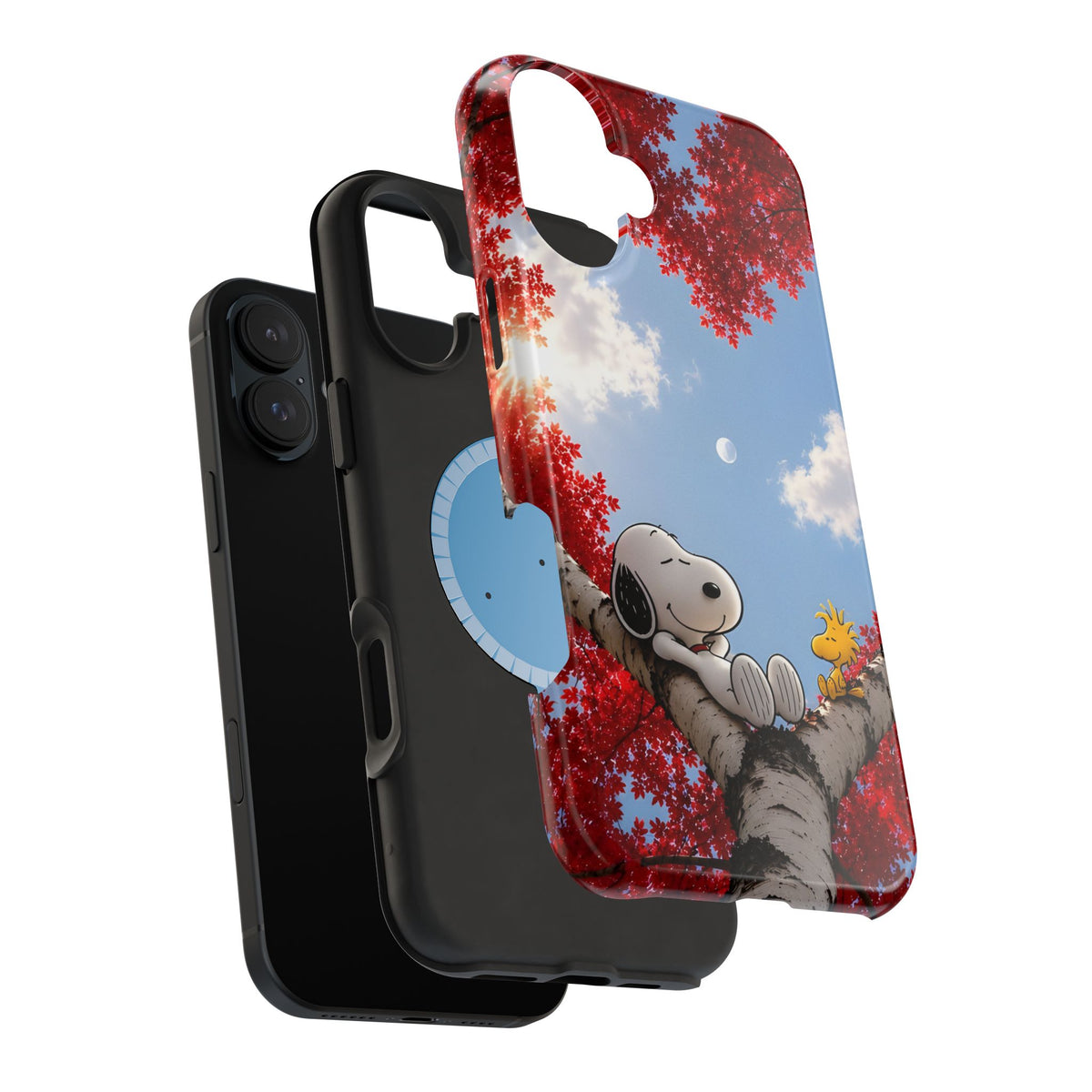 Fall Sky Comic Pup Phone Case
