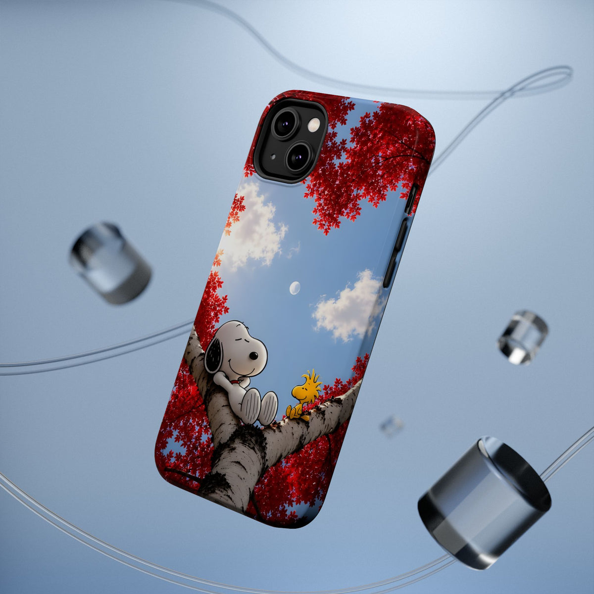 Fall Sky Comic Pup Phone Case