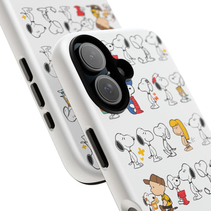 Comic Pup Pattern Phone Case – Cute Cartoon Characters Protective iPhone Cover