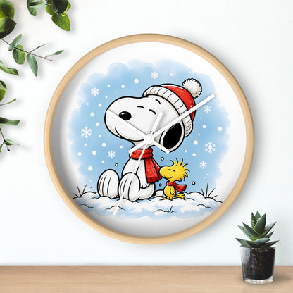 Winter Snow Wall Clock