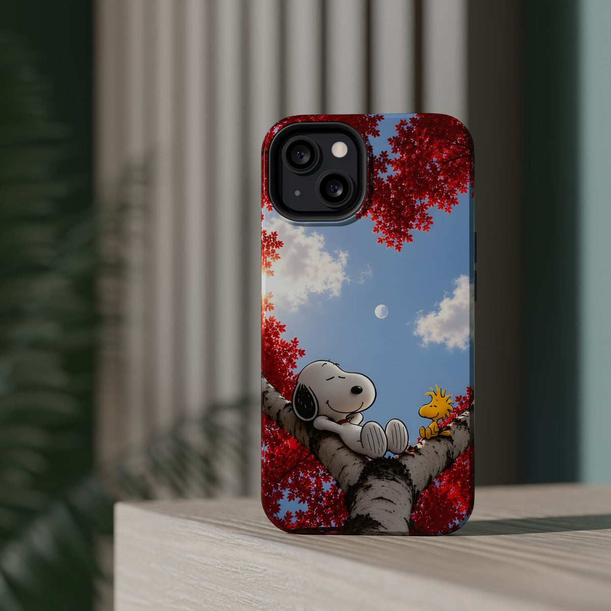 Fall Sky Comic Pup Phone Case