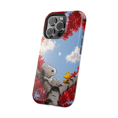 Fall Sky Comic Pup Phone Case