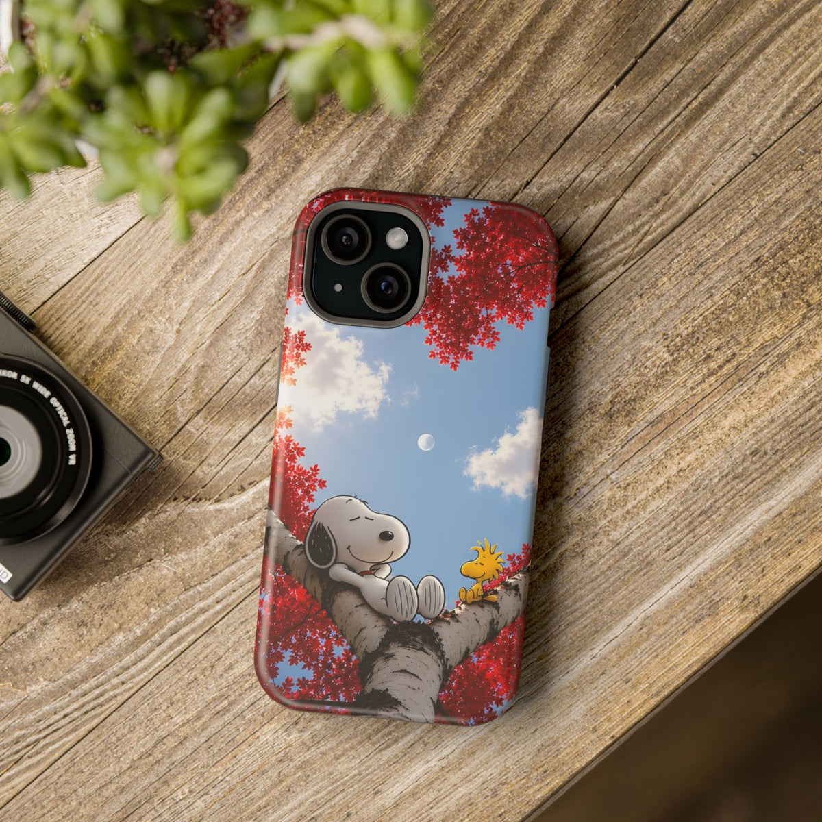 Fall Sky Comic Pup Phone Case