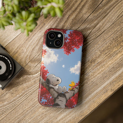 Fall Sky Comic Pup Phone Case