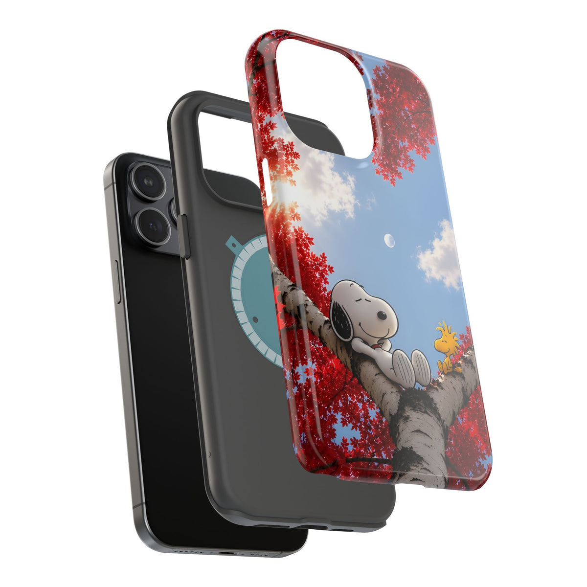 Fall Sky Comic Pup Phone Case