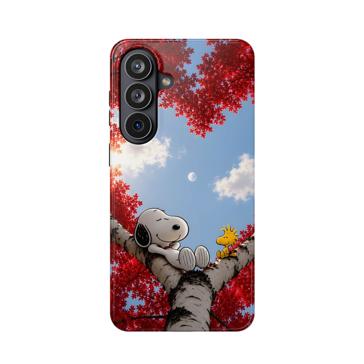 Fall Sky Comic Pup Phone Case