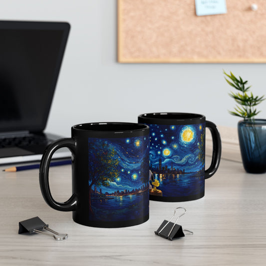 Starry Night Black Coffee Mug (11oz, 15oz)