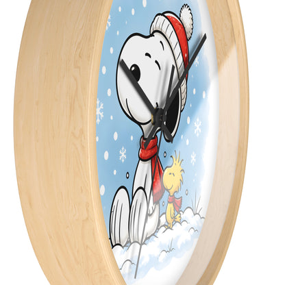 Winter Snow Wall Clock