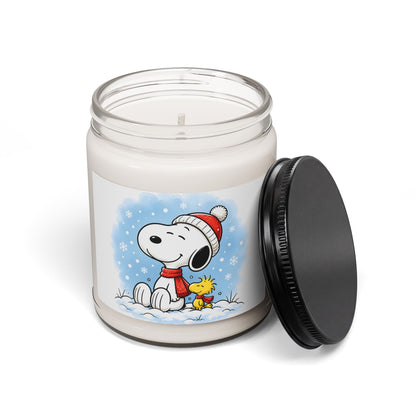 Comic Pup Winter Soy Candle — 9oz Scented Holiday Jar
