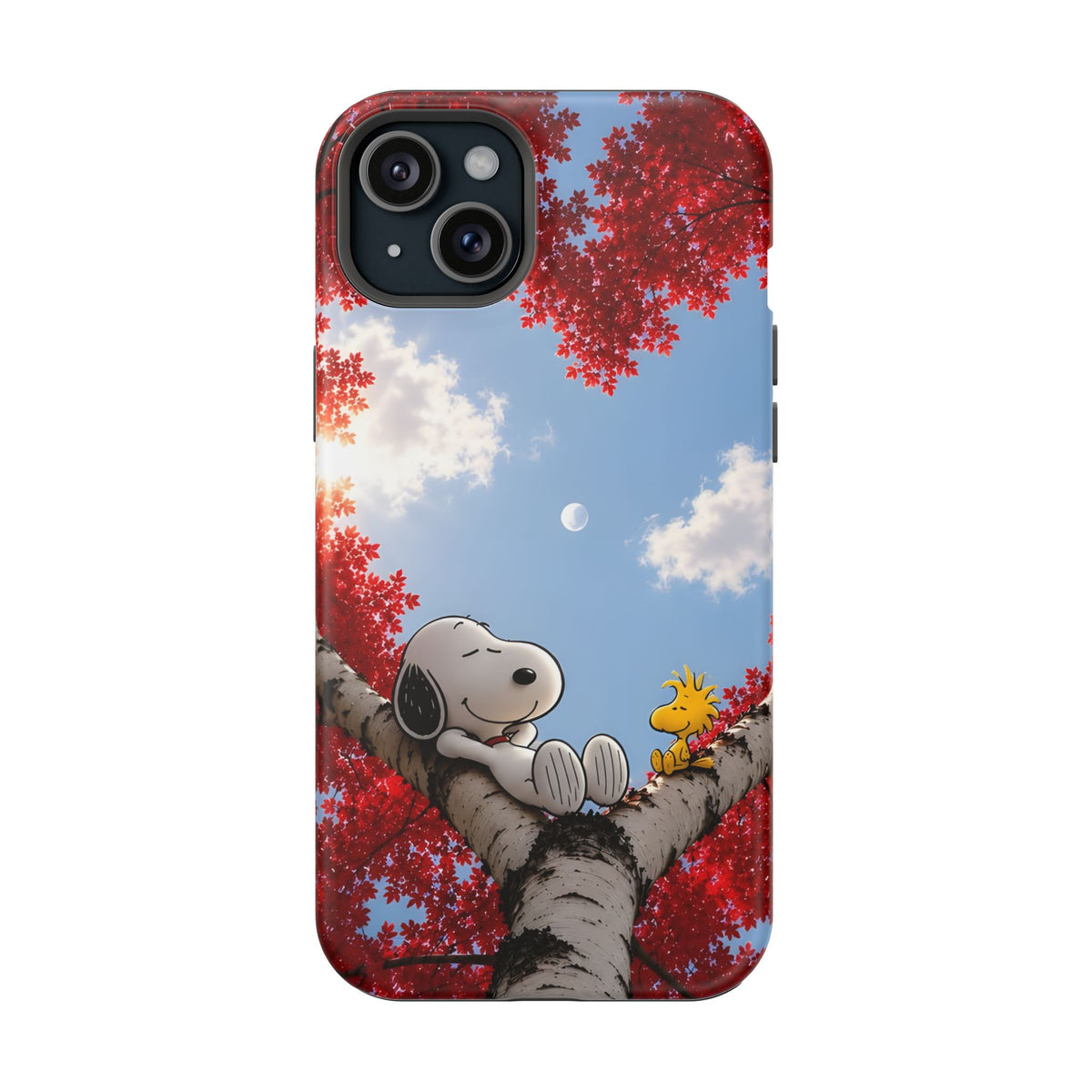 Fall Sky Comic Pup Phone Case