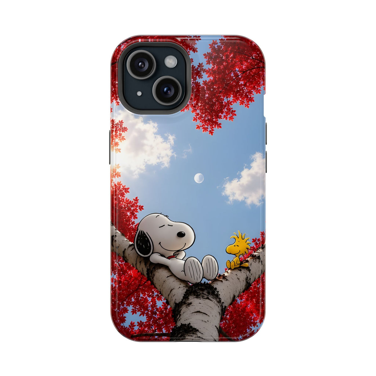 Fall Sky Comic Pup Phone Case