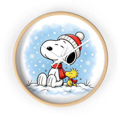 Winter Snow Wall Clock