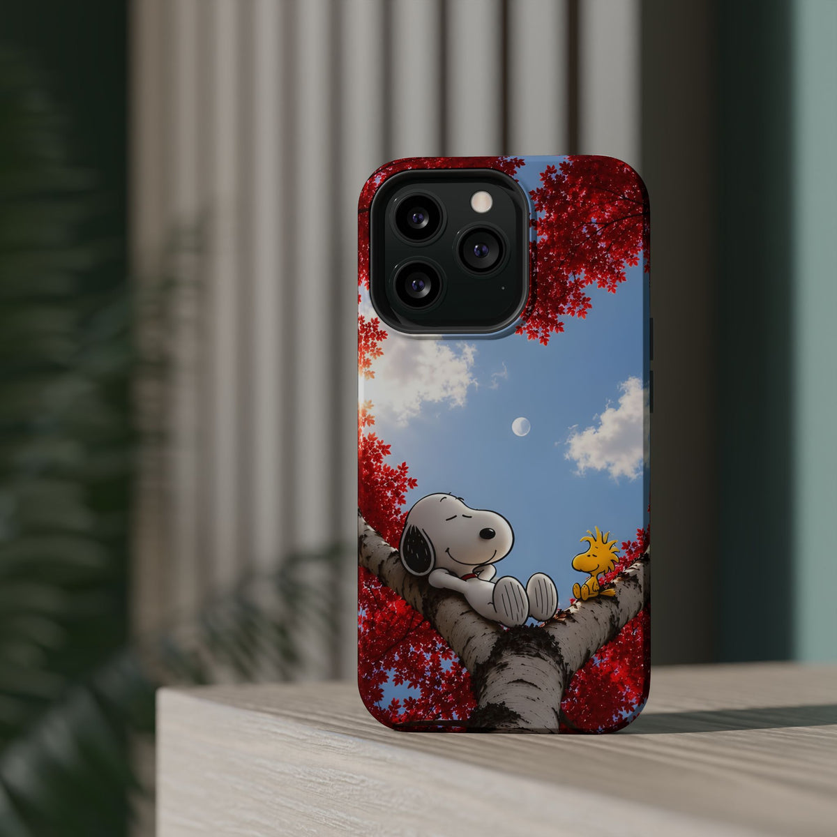 Fall Sky Comic Pup Phone Case