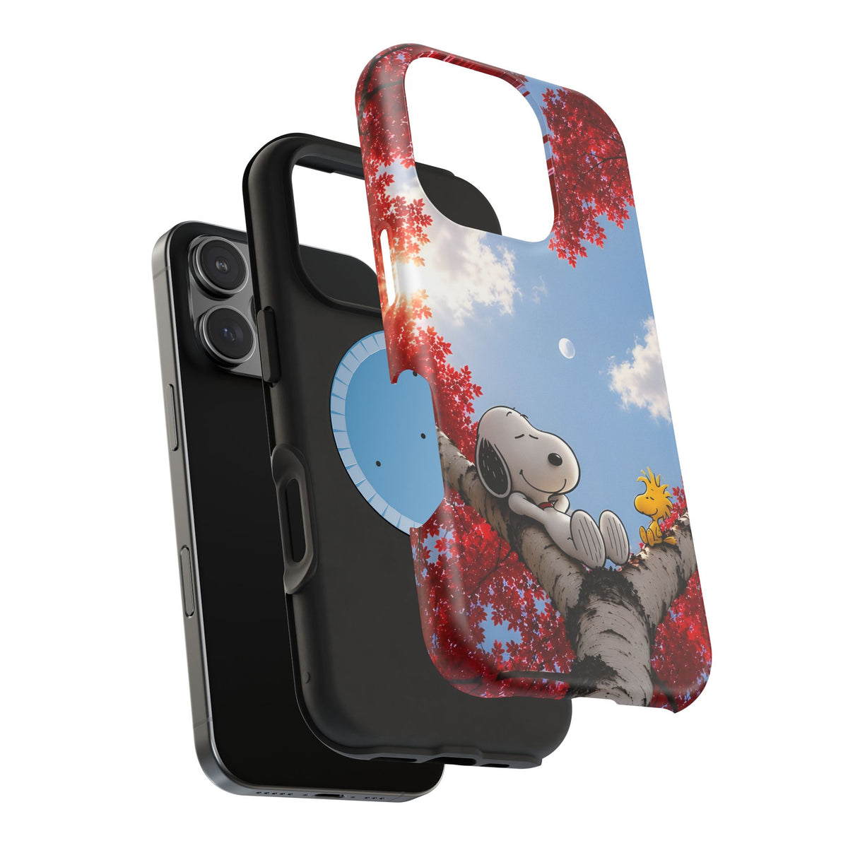 Fall Sky Comic Pup Phone Case