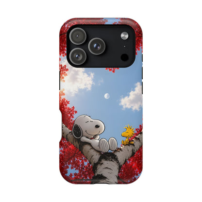 Fall Sky Comic Pup Phone Case