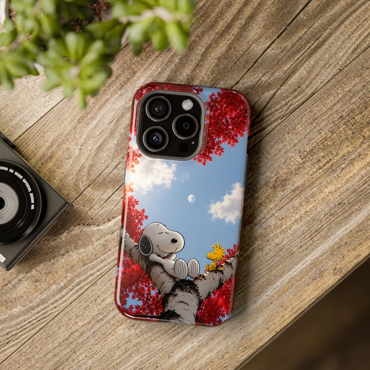 Fall Sky Comic Pup Phone Case