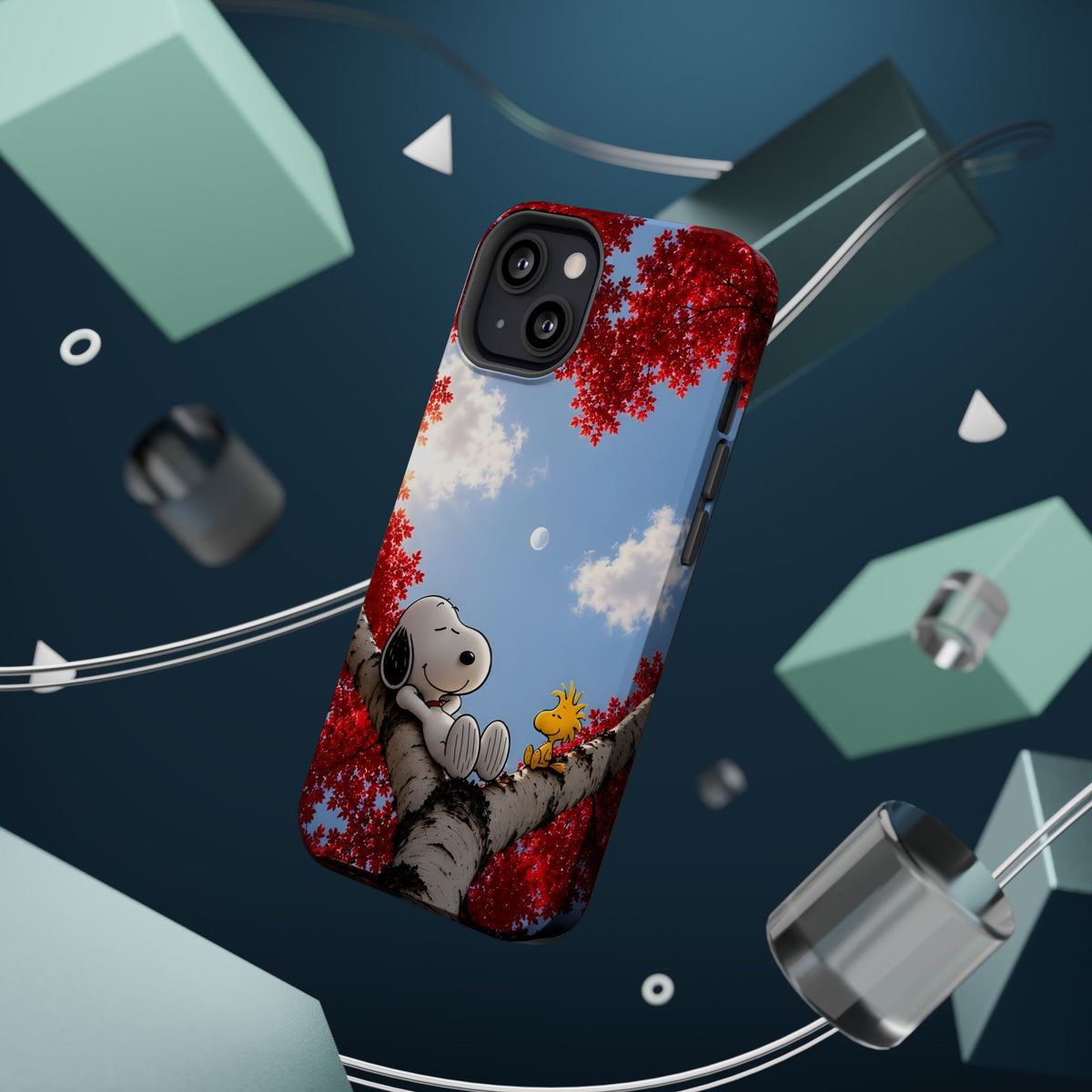 Fall Sky Comic Pup Phone Case