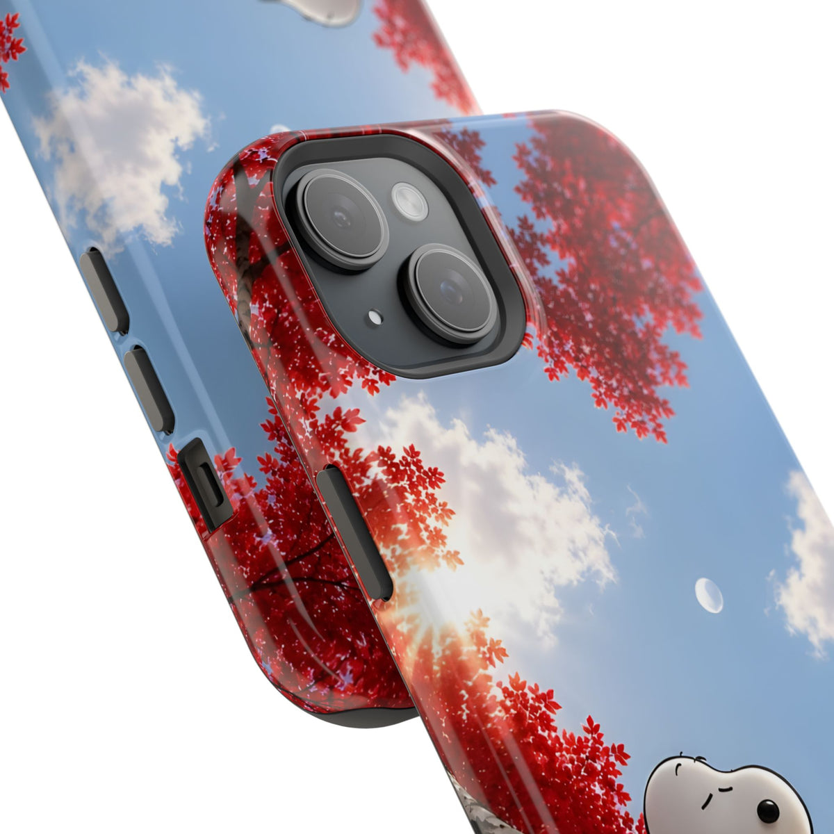 Fall Sky Comic Pup Phone Case