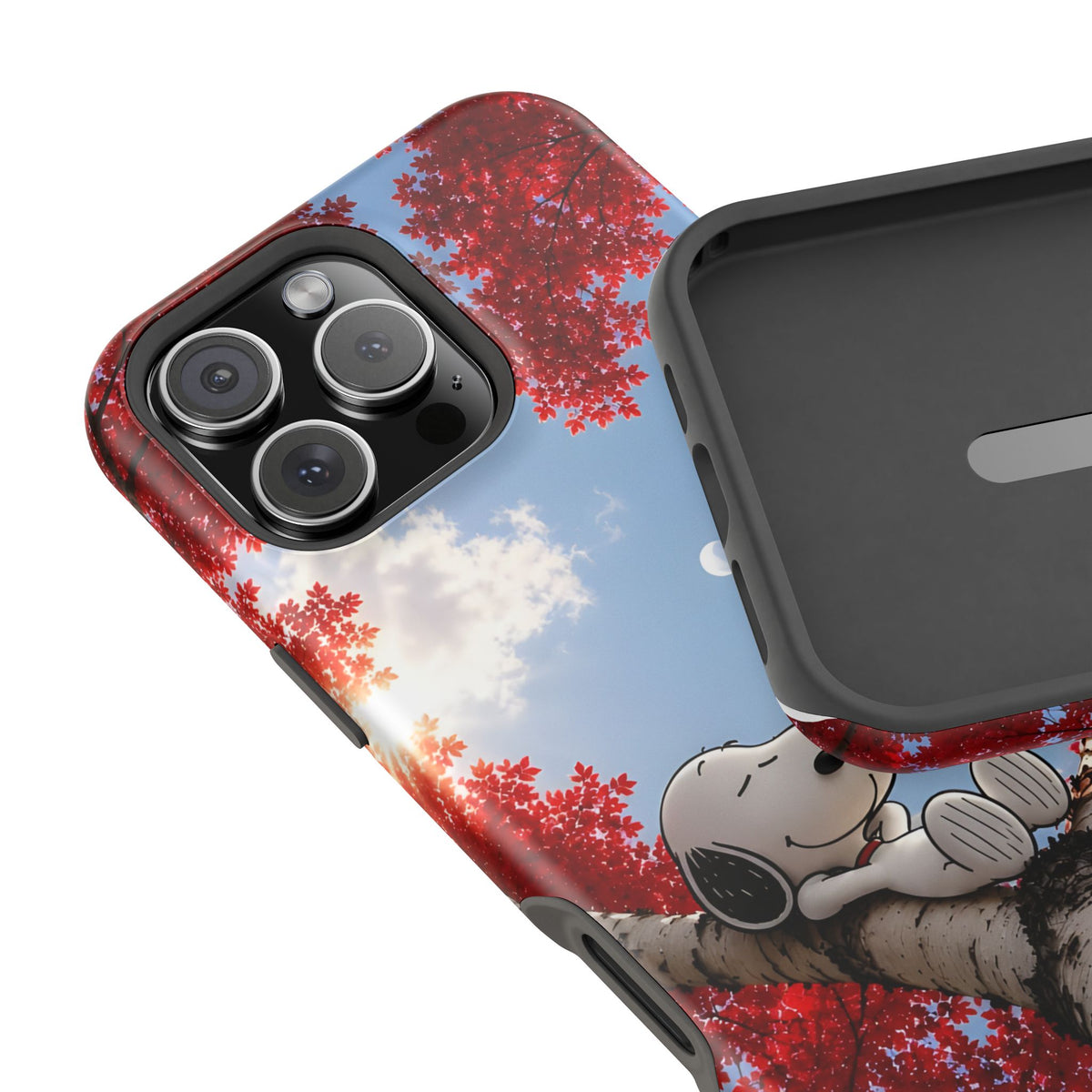 Fall Sky Comic Pup Phone Case