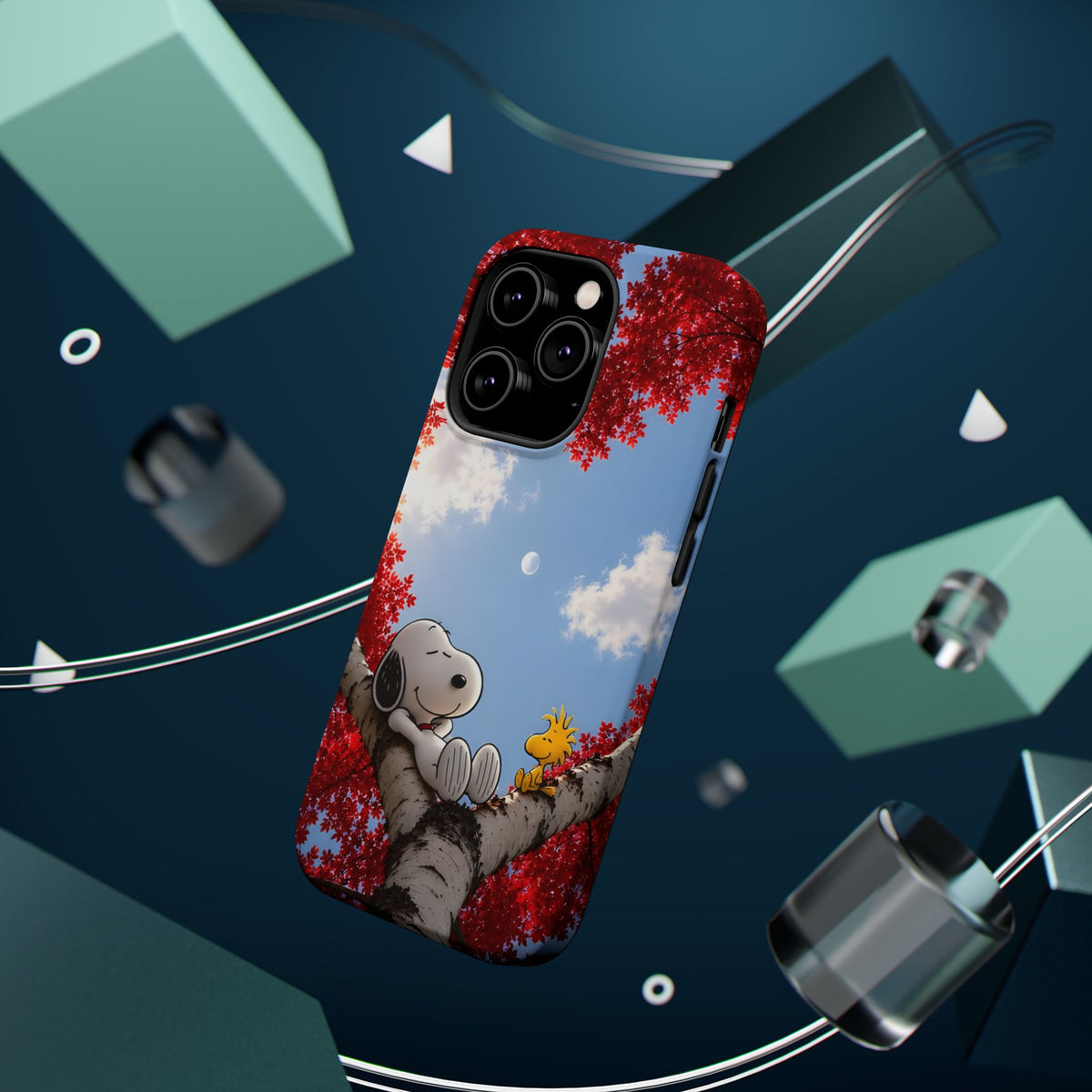 Fall Sky Comic Pup Phone Case