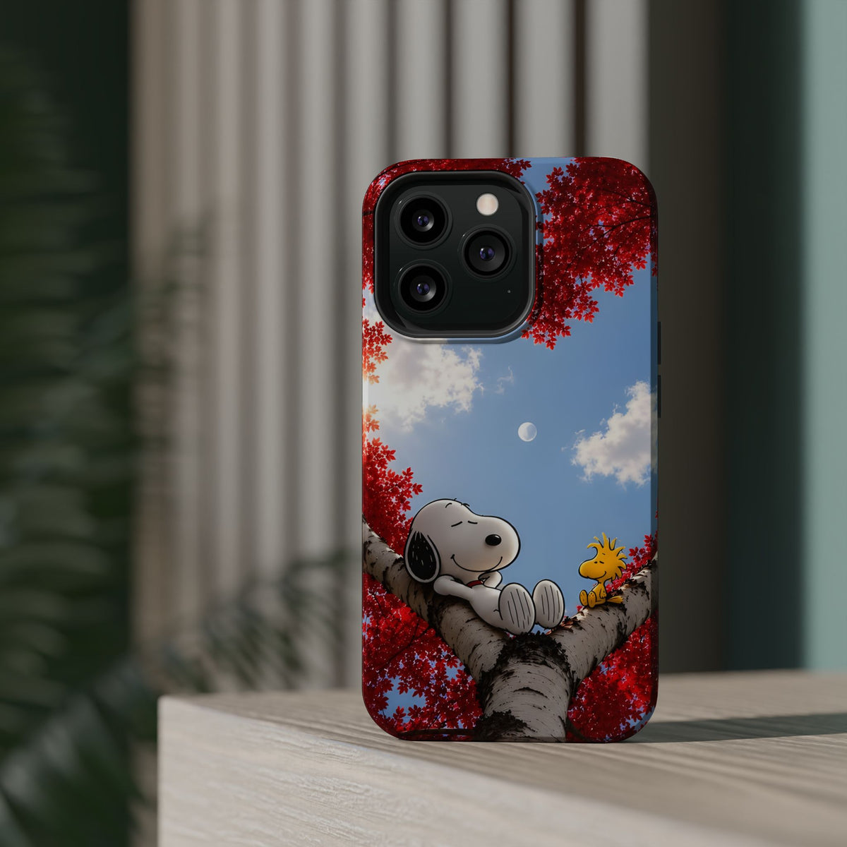 Fall Sky Comic Pup Phone Case