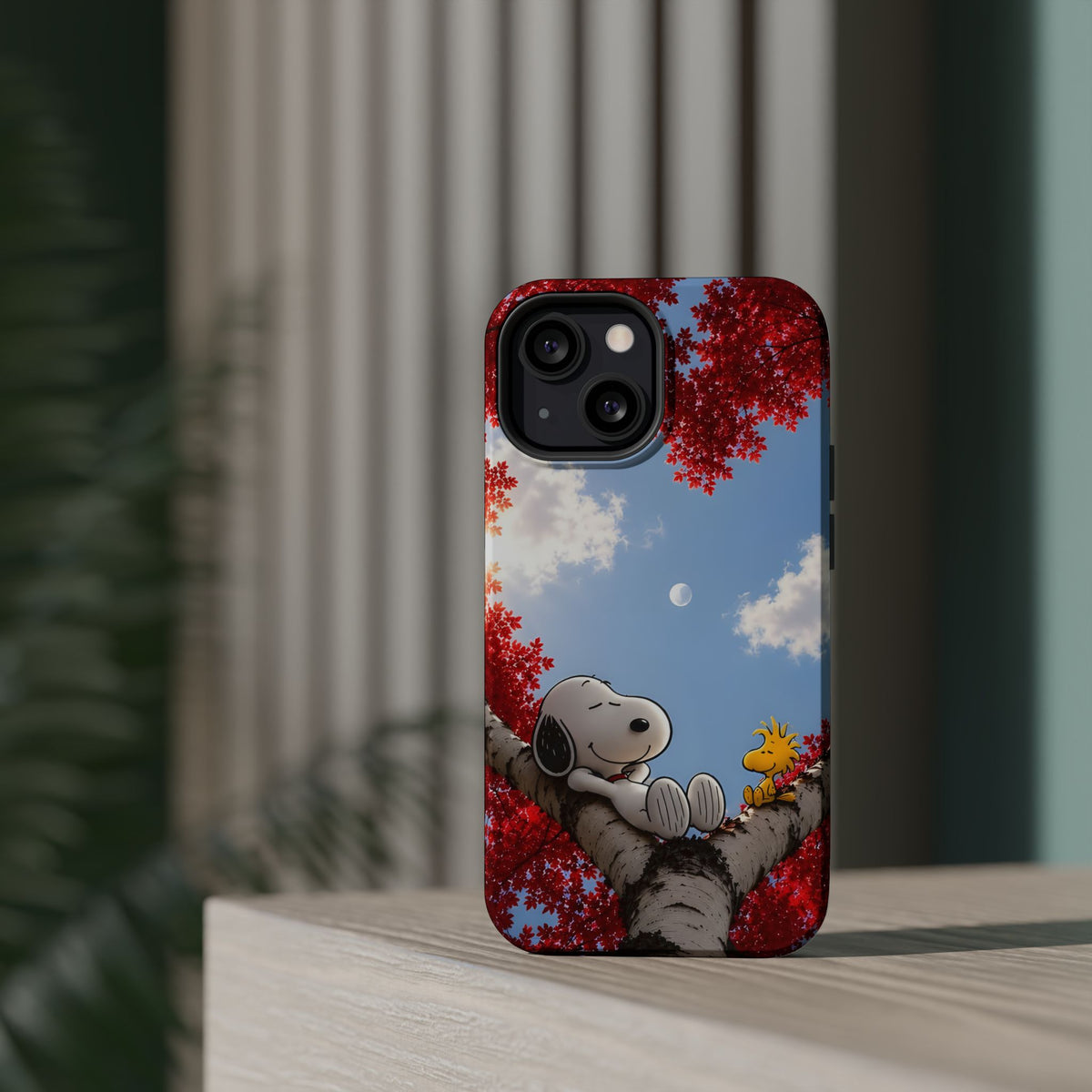 Fall Sky Comic Pup Phone Case